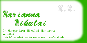 marianna mikulai business card